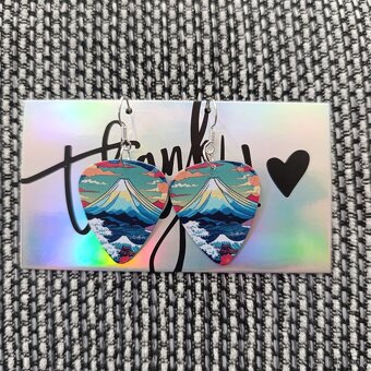 Náušnice z kytarových trsátek - 7