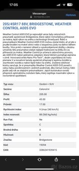 Celoroční Pneumatiky Bridgestone 205/45/r17 - 7
