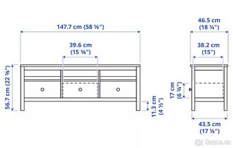 TV stolek komoda Hemnes IKEA - 7
