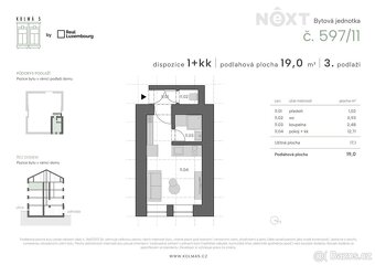 Prodej byt 1+kk, 19㎡ - 7
