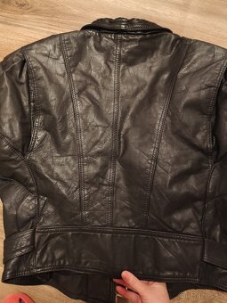 Kožený motorkářský křivák - 7