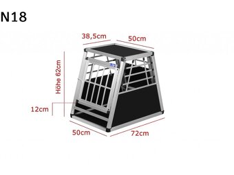 Klec pro psa do auta 72 x 50 x 62 cm - 7