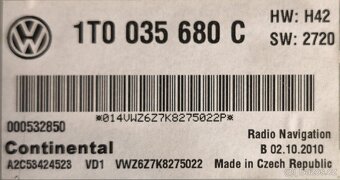 VW RNS510 1T0035680C LED aktualizované - 7