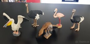 Schleich ptáci pštros sova labuť papoušek sup plameňák ara - 7