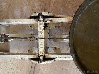 váhy staré váhy litinové váhy 5 kg miskové váhy - 7