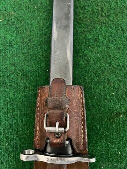 Švajčiarsky bodák Model 1889/18 s puzdrom a závesom - 7