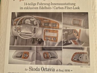 samolepící dekor interiéru Škoda Octavia I - 7