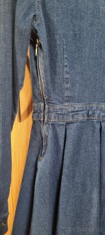 Dámské modré džínové šaty - 7