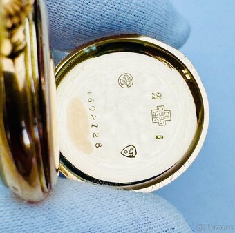14K ZLATÉ ART DECO KAPESNÍ HODINKY - JEPTIŠKY - FUNKČNÍ - 7
