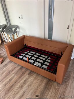 Kožená Sedačka VIMLE z IKEY 190cm, 2místná rozkládací - 7