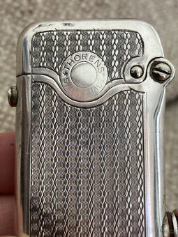 Briquet Essence Thorens Argent Massif Bijoux Mecan Benzínový - 7