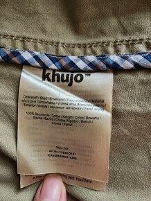 KHUJO jarní/podzimní kabátek trenčkot s páskem s logy - 7