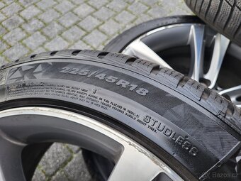 Zimní originální alu kola BMW R18, zimní pneu 225/45/R18 - 7