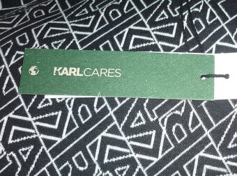 Černobílé úpletové šaty Karl Lagerfeld - 7