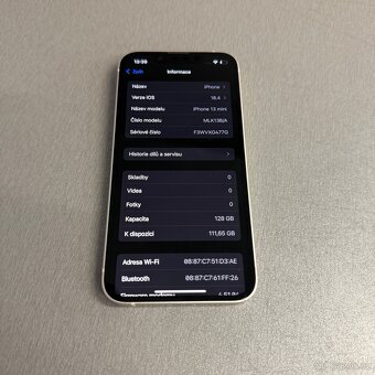 iPhone 13 mini 128GB bílý, pěkný stav, 12 měsíců záruka - 7