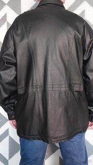 PÁNSKÁ KOŽENÁ BUNDA - PARKA - vel. 54 - 7