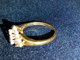 Zlaty damsky prsten Diamanty Vaha 2,837 g - 7