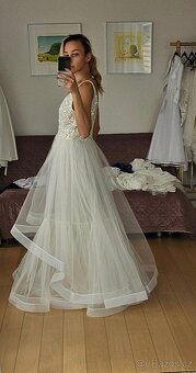 Krásné nové princeznovské svatební šaty -m/l - 7