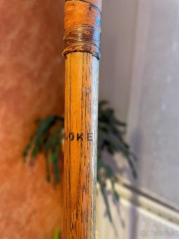 Hickory hůl Brassie(spoon) - signováno J.H. Oke (cca. 1910) - 7