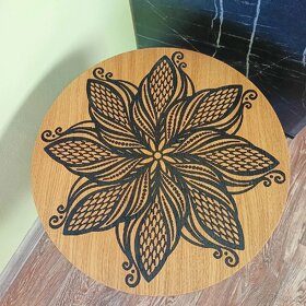 Stolek, stolička, třešeň,masiv, dekorace,doplněk, doplňky - 7