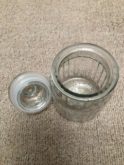 Skleněné dózy s víčkem - 7