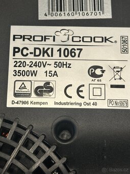 Dvojitá indukční deska Profi cook PC-DKI 1067 - 7