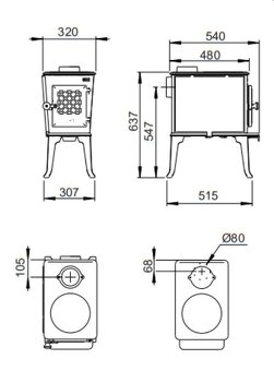 Jotul f602 litinová krbová kamna - 7