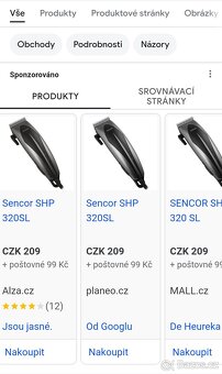 Zastřihovač vlasů Sencor SHP 320SL set multifunkční střihač - 7