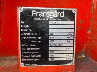 Lesní naviják FRANSGARD V4000S STAV NOVÉHO STROJE - 7