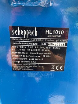 Štípačka Scheppach Hl 1010 10tun - 7