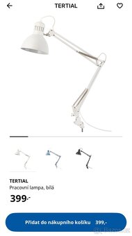 Pracovní lampa Tertial béžová, IKEA - 7