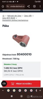 Zbylé díly Zetor Crystal - 7