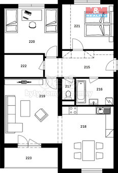 Prodej bytu 3+1, 91 m², Nýrsko, ul. Náměstí - 7