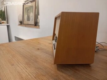 Funkční hrající100%stav retro radio r. 1957Grundig 92M a - 7