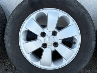 Alu kola Kia 4x100 R14, 5ks, celoroční pneu - 7