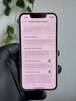 iPhone 13 mini 128GB bílý - 100% baterie - 7