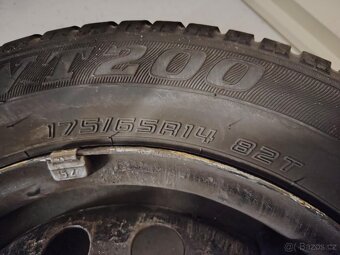 4x zimní pneu, ocelové disky, R14, 175/65 - 7