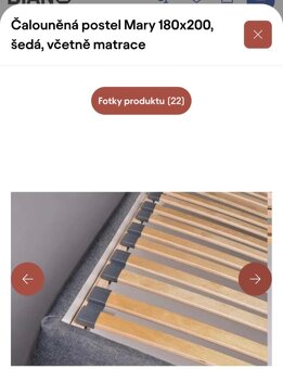 Čalouněná postel - 7