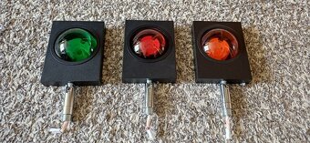 Led stojací lampa, svetlo zelený, oranžový, červený - 7