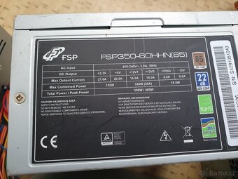 7x Zdroj, 400, 350 a 280w do PC. - Vše za 600kč - 7