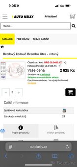 Brzdové kotouče a destičky Brembo Xtra - 7