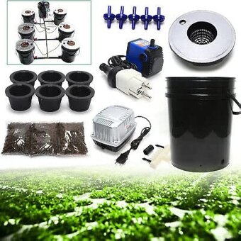 bezední systém pro hydroponické pěstování v interiéru, - 7