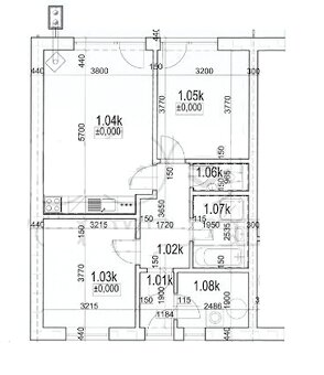 Pronájem apartmánu 3+kk, 65 m² s terasou 38m2 - 7