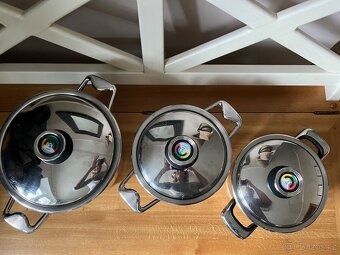 Zepter pánve,Wok,kastrol, tlaková poklice, hrnec 9l, 5l, 4l - 7