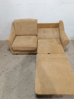 Rozkládací gauč,jedno lůžko, úložný prostor - 7