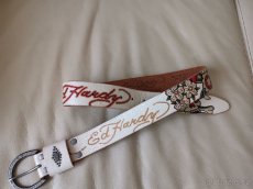 Dámský kožený pásek zn. Ed Hardy - 7