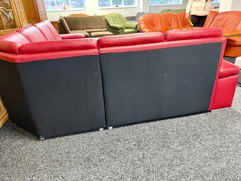 Sedací souprava tvaru U - kožená - SLEVA - 7