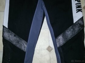 Černo-bílo-šedé legíny Victoria Secret -PINK-vel.S - 7