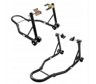 Sada zvedáků na moto, set stojanů přední + zadní. Nové - 7