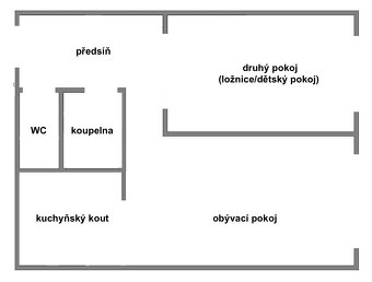 Byt 2+kk, 42,5 m2, Jince - klidná čtvrť Zborovská - 7